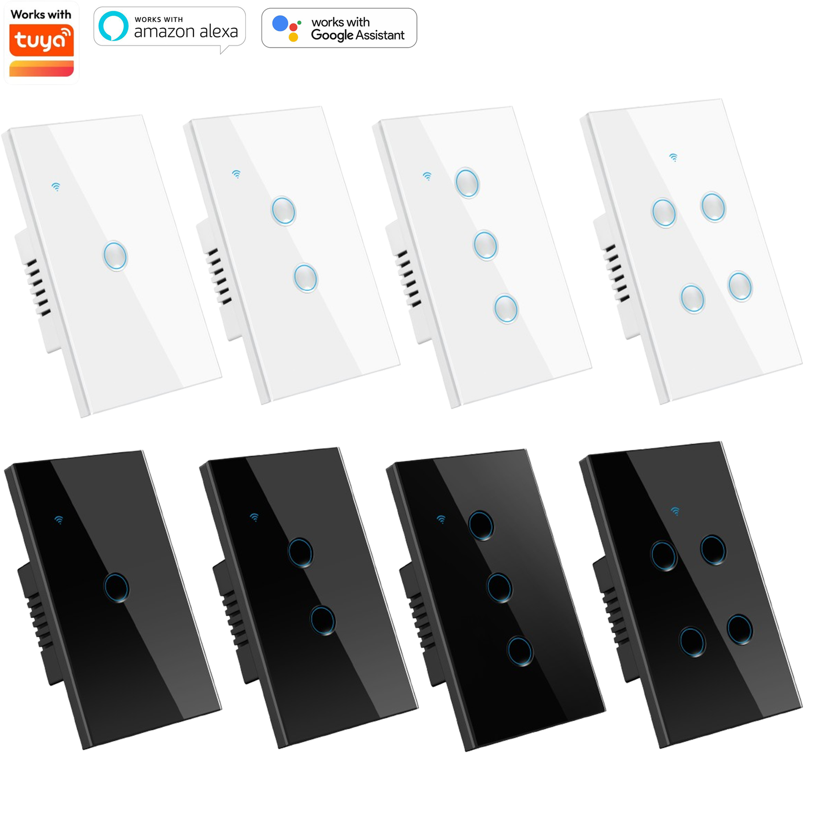 WiFi Bluetooth Tuya Smart Life Smart Glass Wall Light Switch - Image 2