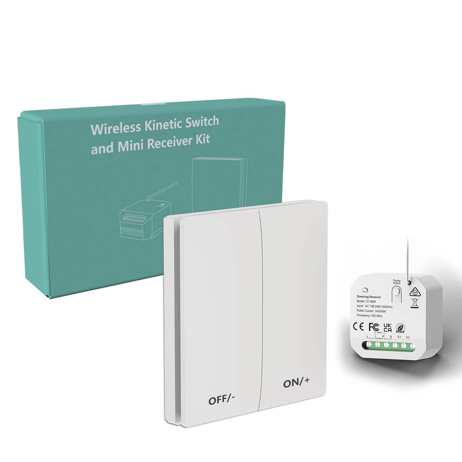WiFi RF433 Tuya Smart Life Wireless Smart Kinetic Light Switch - Image 2