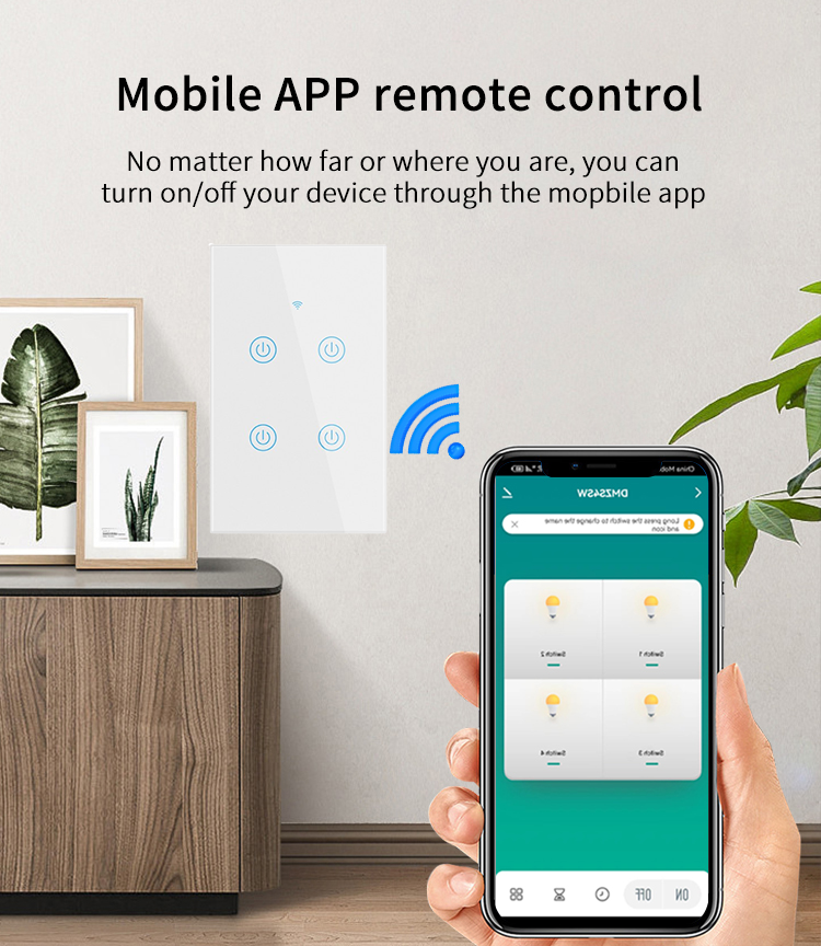WiFi Bluetooth Tuya Smart Life Touch Smart Wall Switch - Image 6