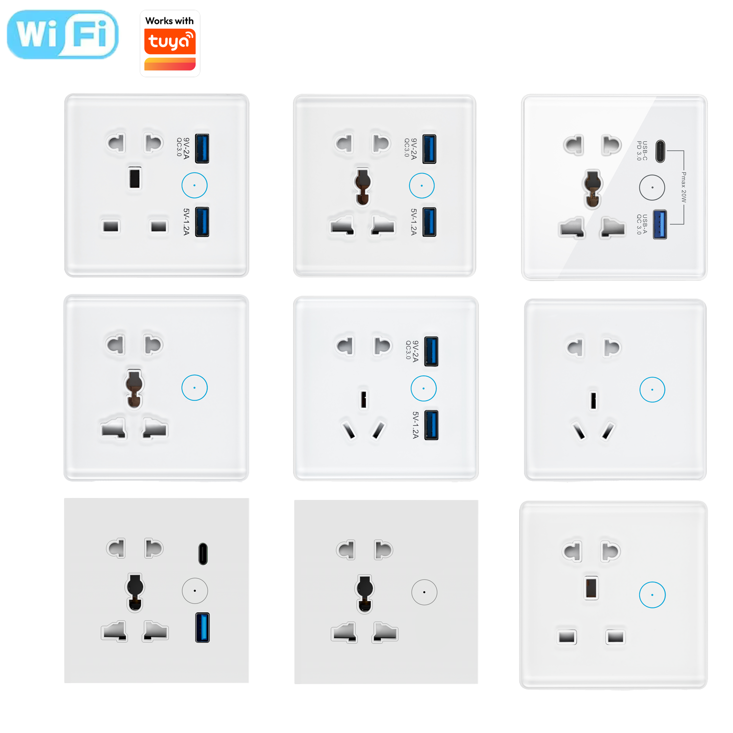 Type A+C WiFi Tuya Smart Life Durable Smart Socket - Image 2