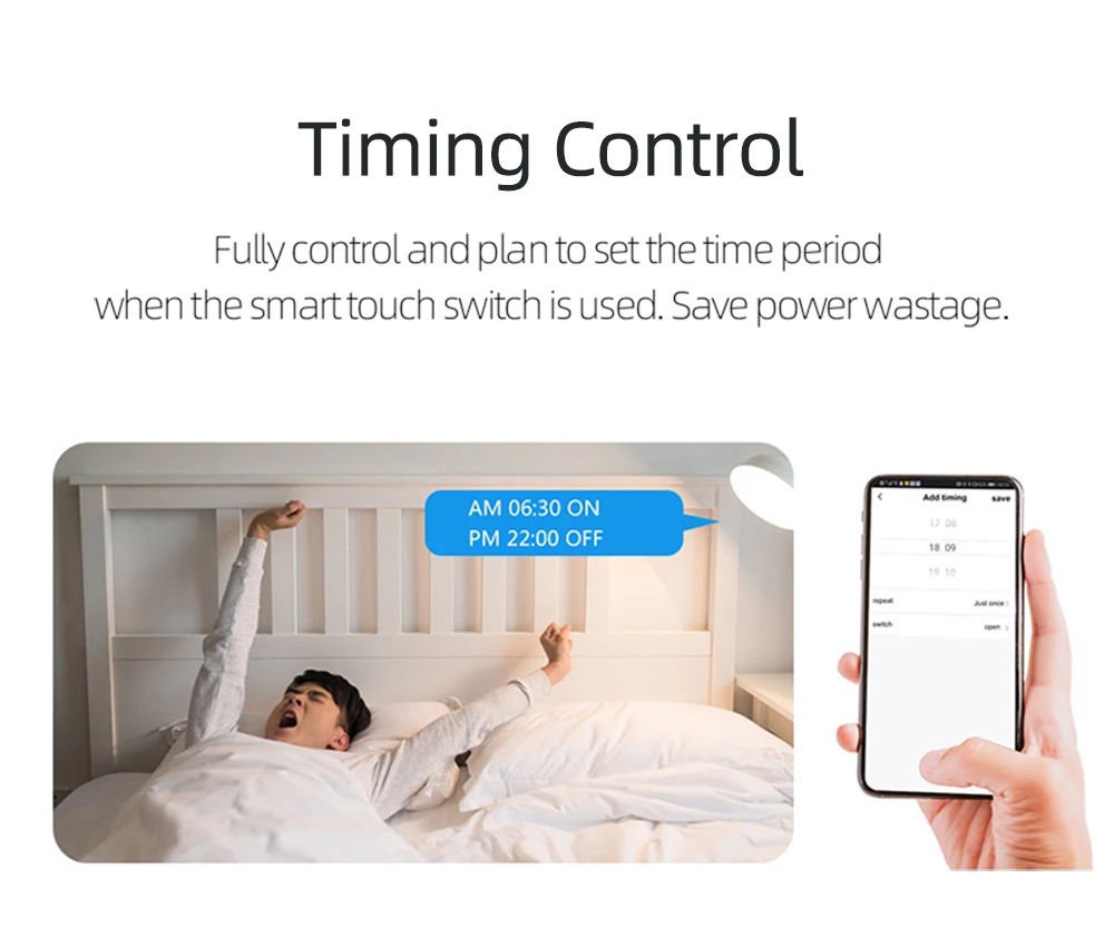 WiFi Bluetooth Tuya Smart Life Smart Glass Wall Light Switch - Image 5