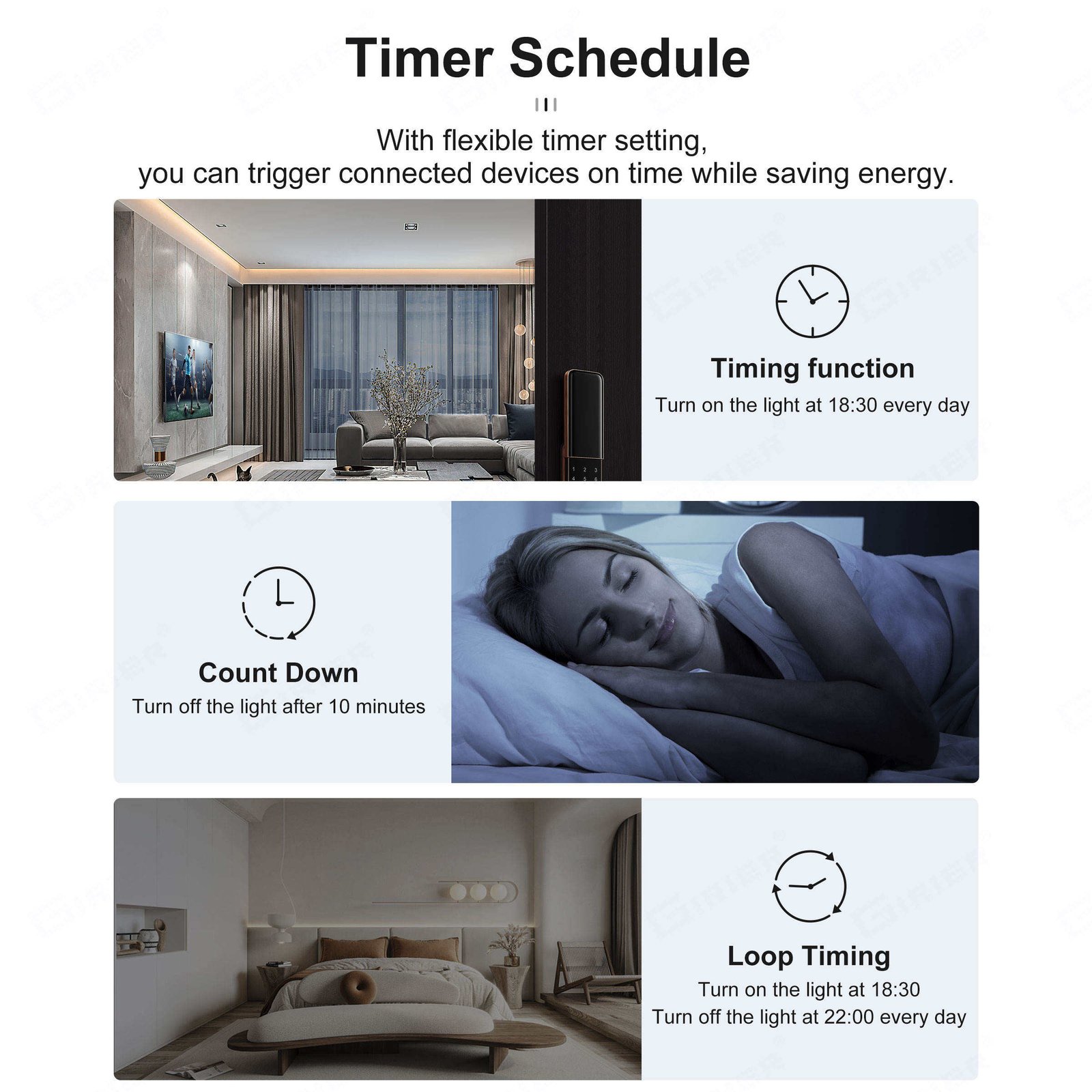 WiFi RF433 Tuya Smart Life Wireless Smart Kinetic Light Switch - Image 9
