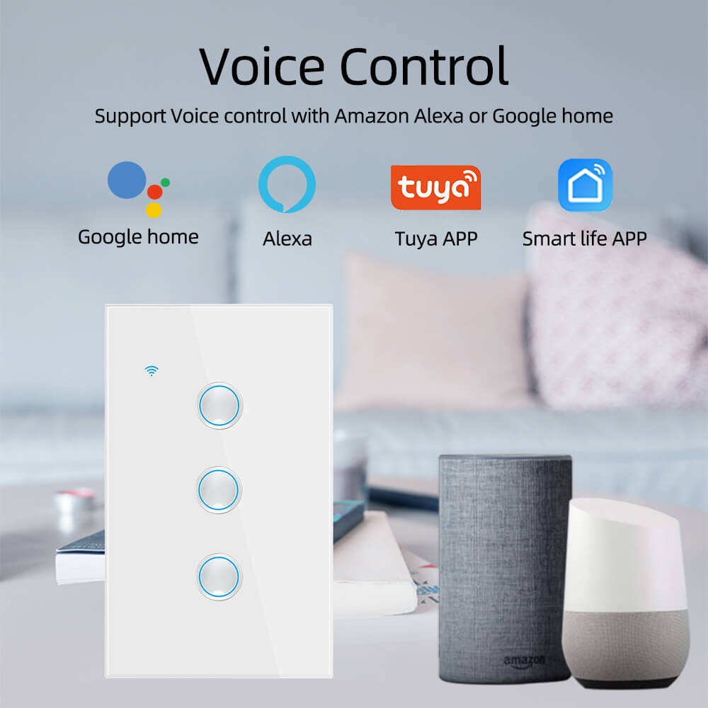 WiFi Bluetooth Tuya Smart Life Smart Glass Wall Light Switch - Image 4