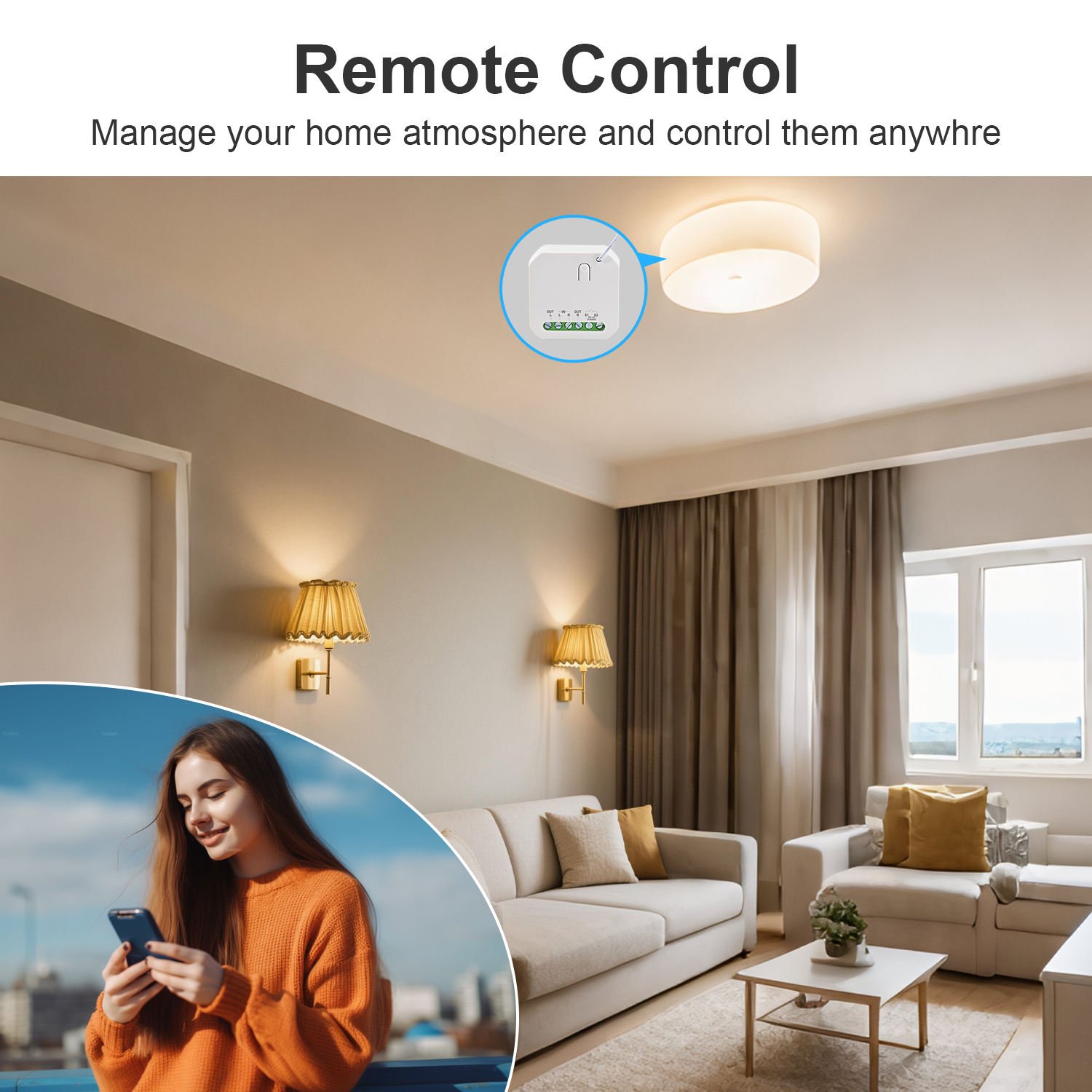 WiFi RF433 Tuya Smart Life Wireless Smart Kinetic Light Switch - Image 5