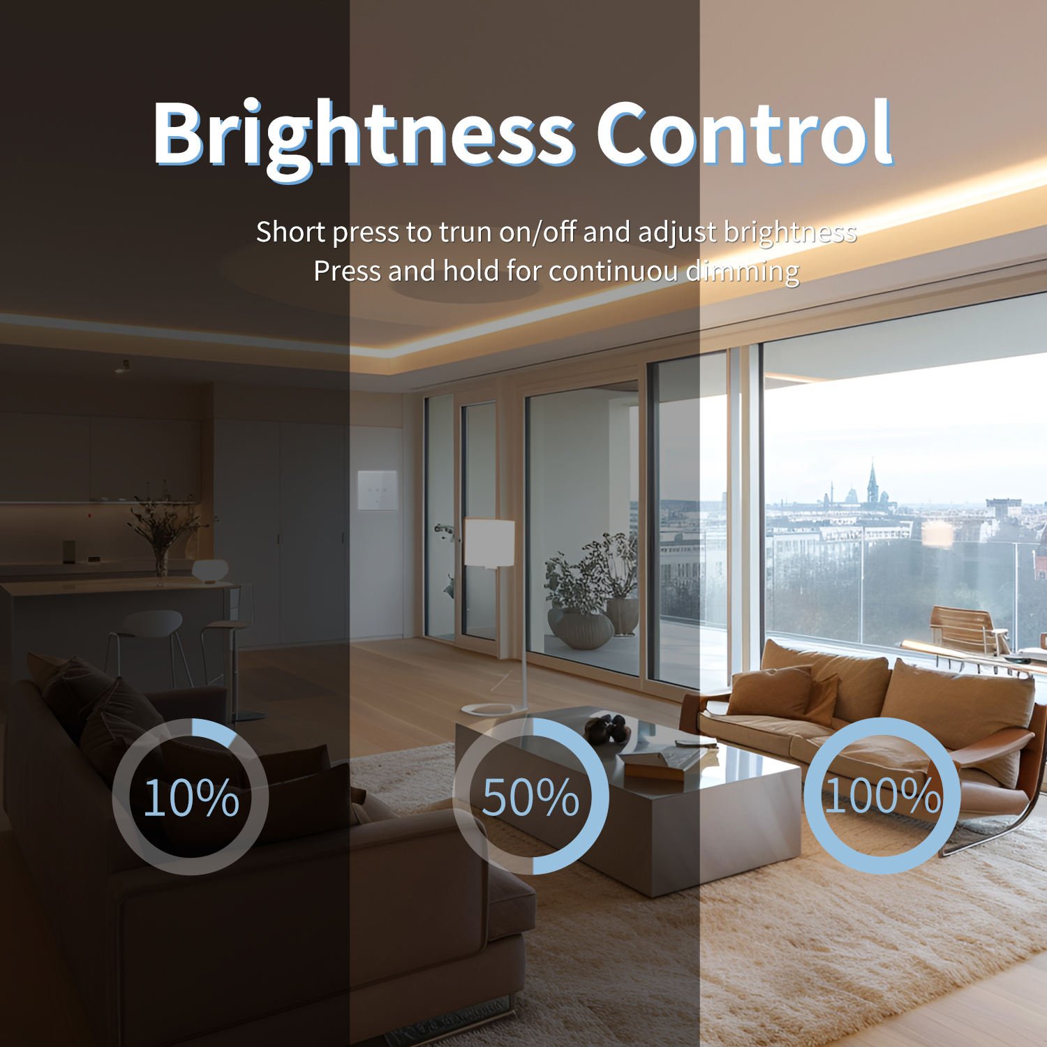 WiFi RF433 Tuya Smart Life Wireless Smart Kinetic Light Switch - Image 6