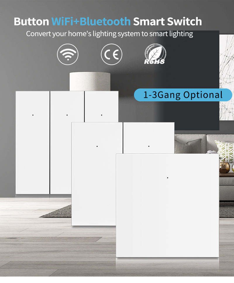 WiFi Bluetooth Tuya Smart Life Button Smart Switch - Image 7
