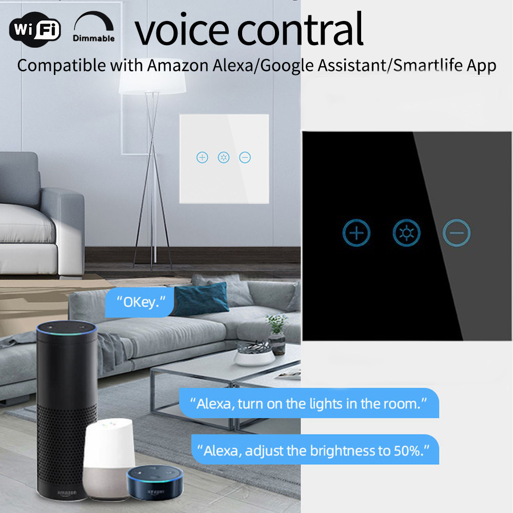 WiFi Bluetooth Tuya Smart Life Touch Dimmer Smart Switch - Image 6