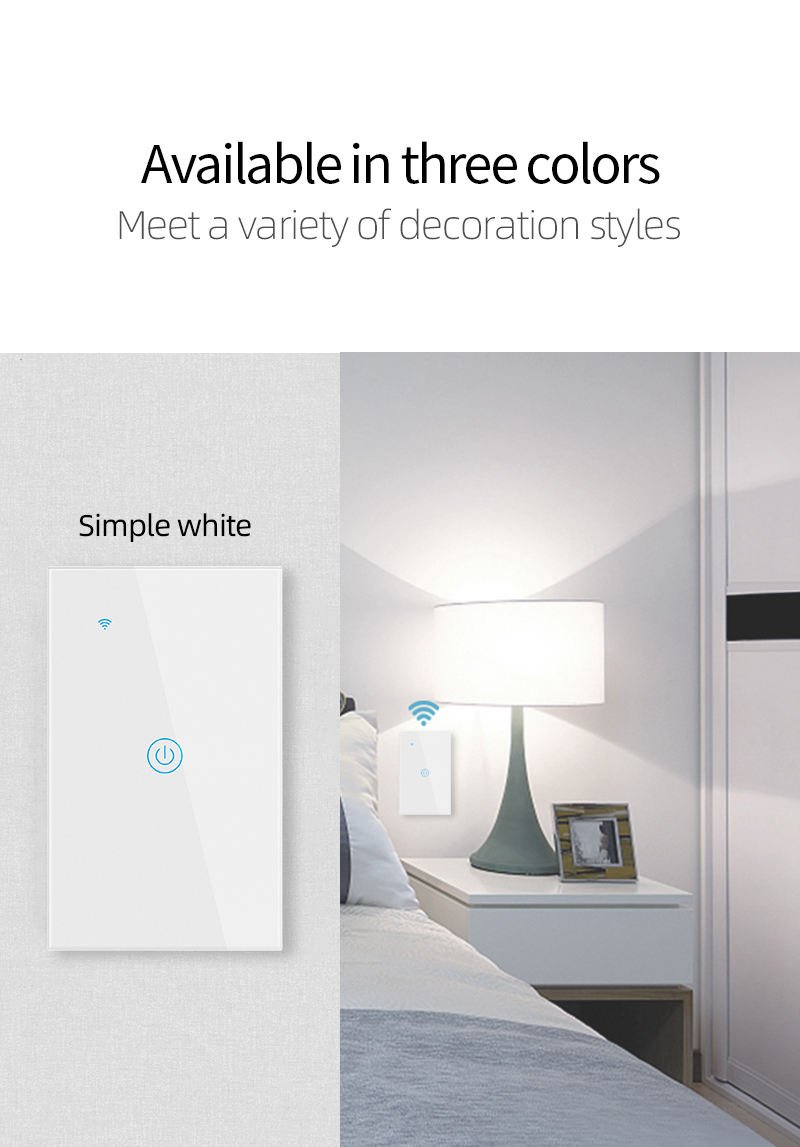 WiFi Bluetooth Tuya Smart Life Touch Smart Wall Switch - Image 3