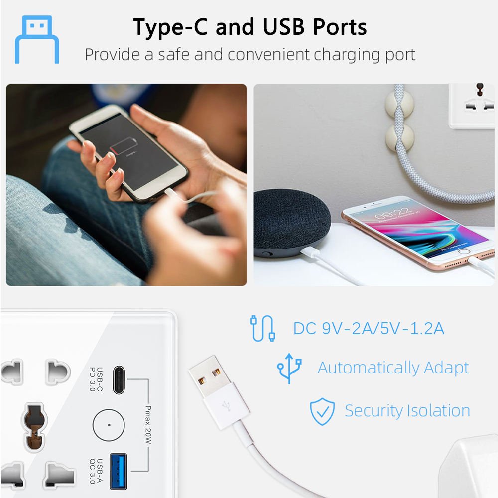 Type A+C WiFi Tuya Smart Life Durable Smart Socket - Image 7