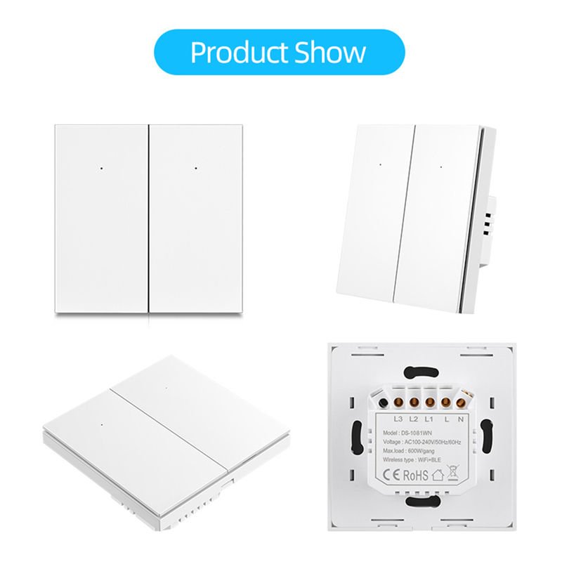 WiFi Bluetooth Tuya Smart Life Button Smart Switch - Image 2
