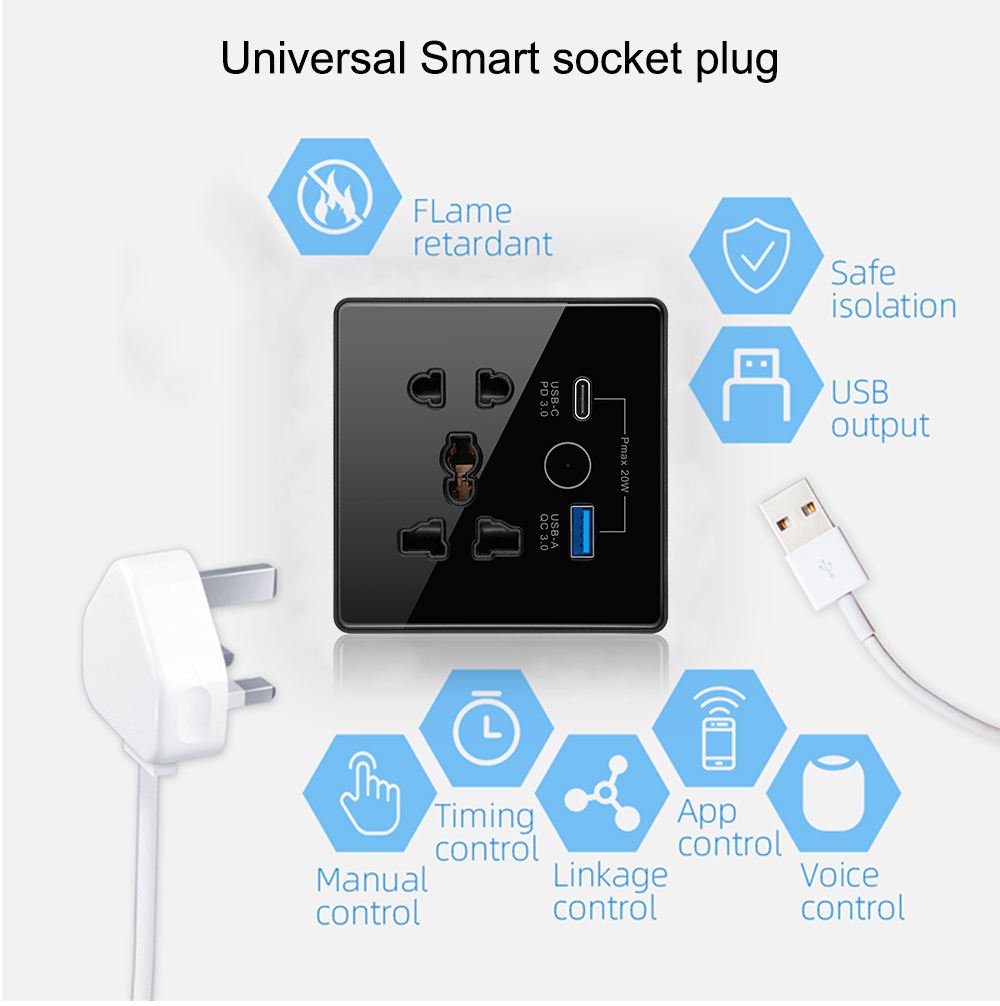 Type A+C WiFi Tuya Smart Life Durable Smart Socket - Image 4