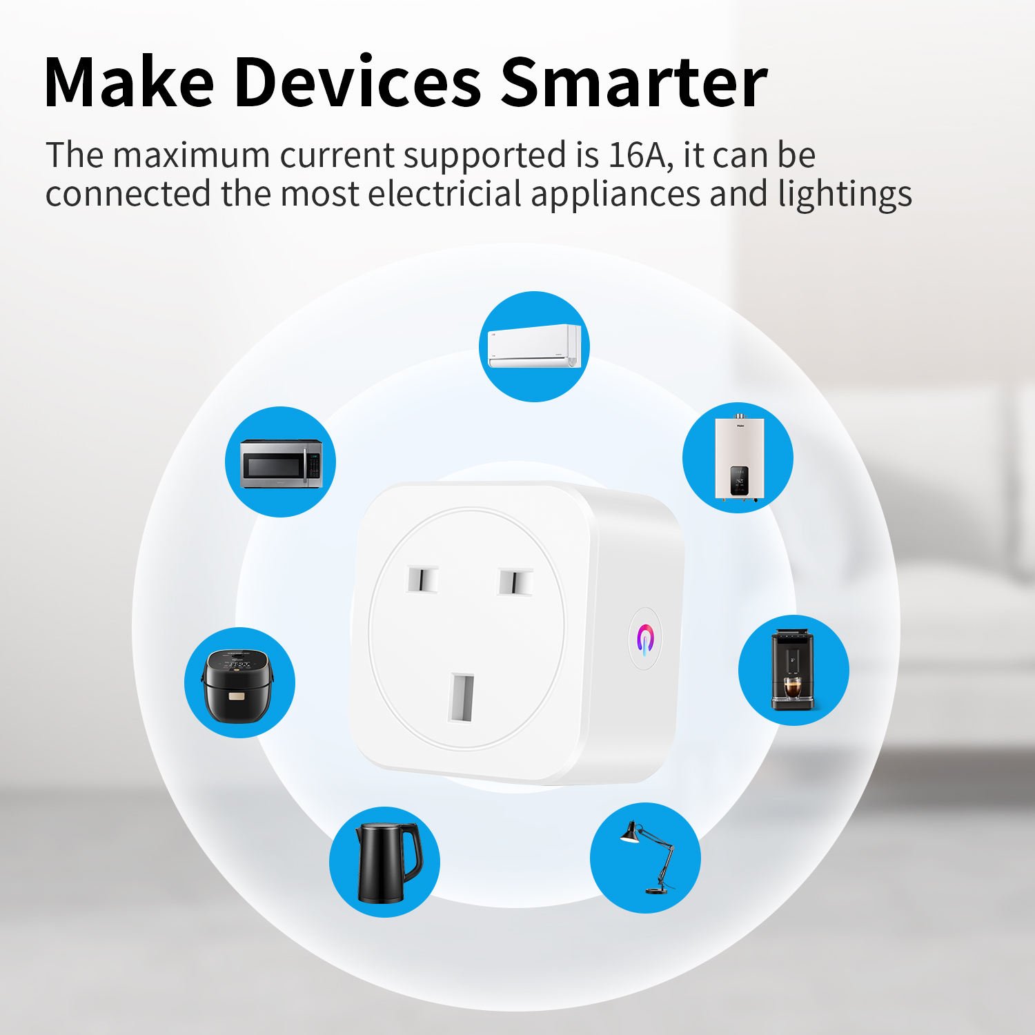 Tuya Smart Life WiFi Remote Control UK 16A Smart Plug - Image 6