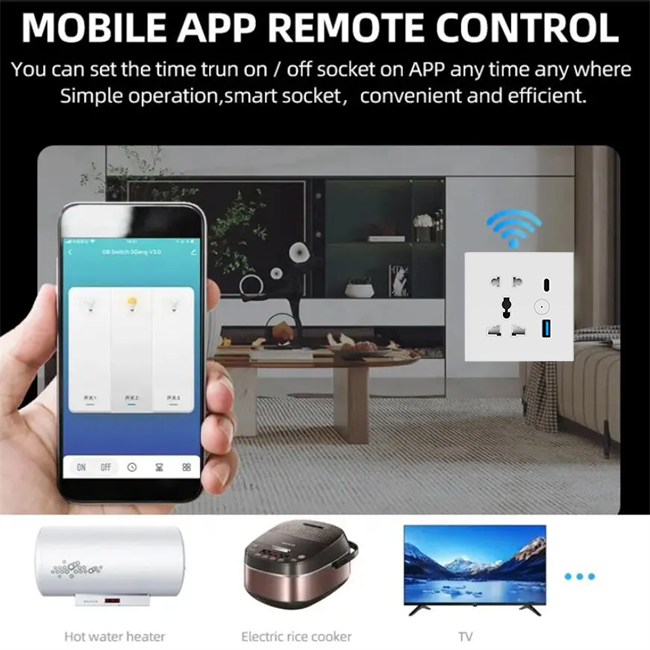 Type A+C WiFi Tuya Smart Life Durable Smart Socket - Image 8