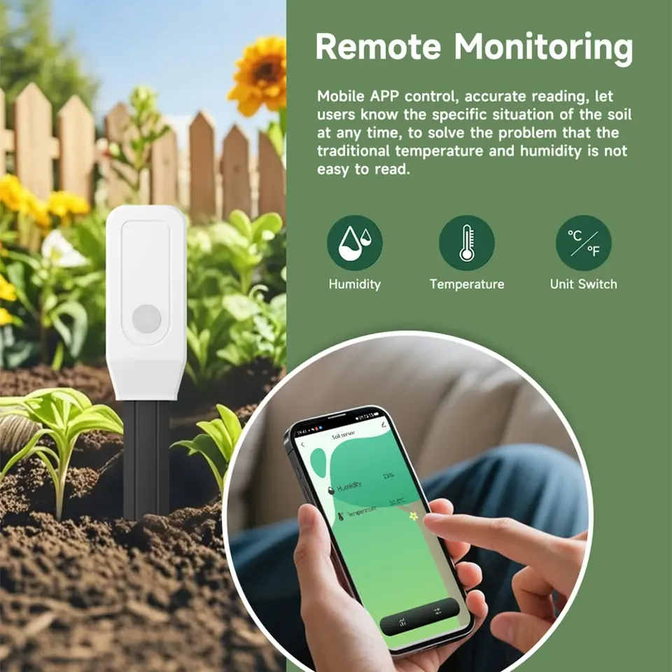 WiFi Zigbee Tuya Smart Life Moisture Temperature Soil Sensor - Image 8