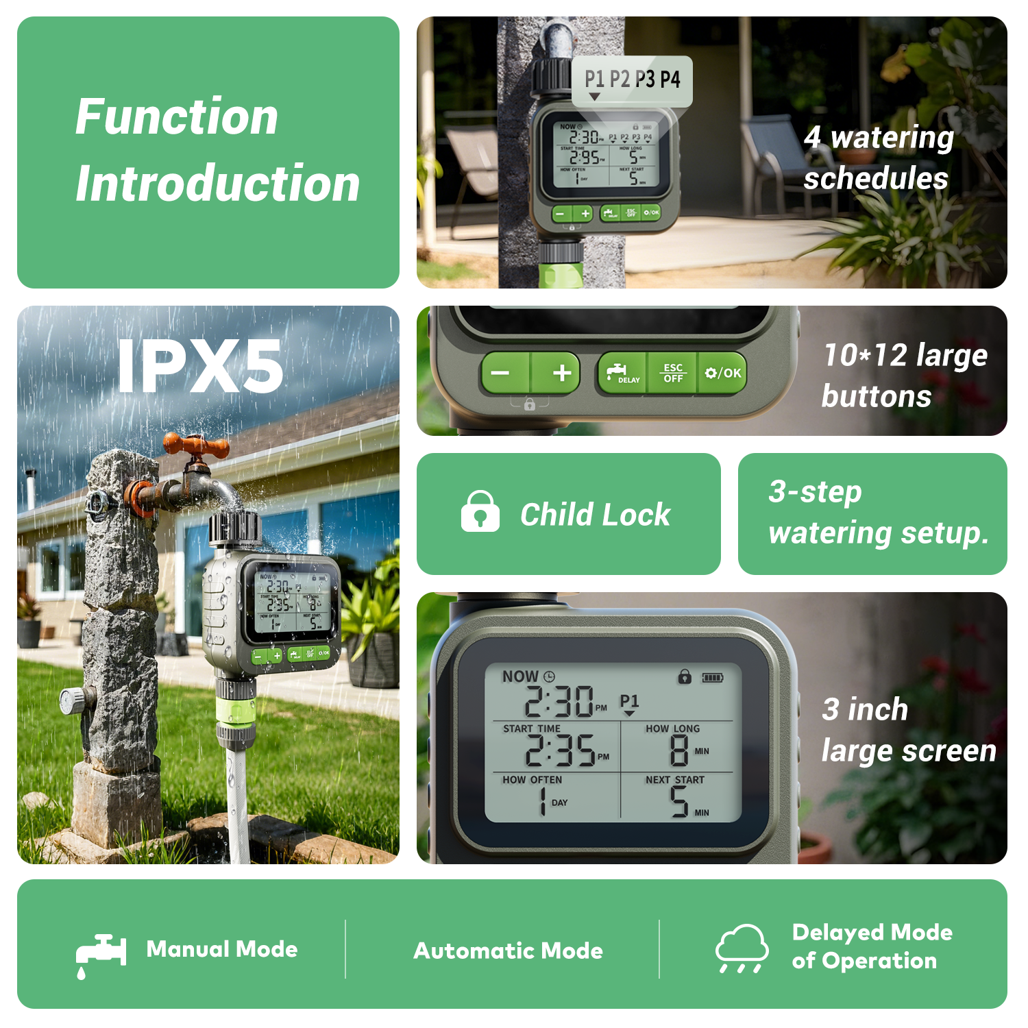 Garden Programmable Sprinkler Irrigation Water Timer - Image 6