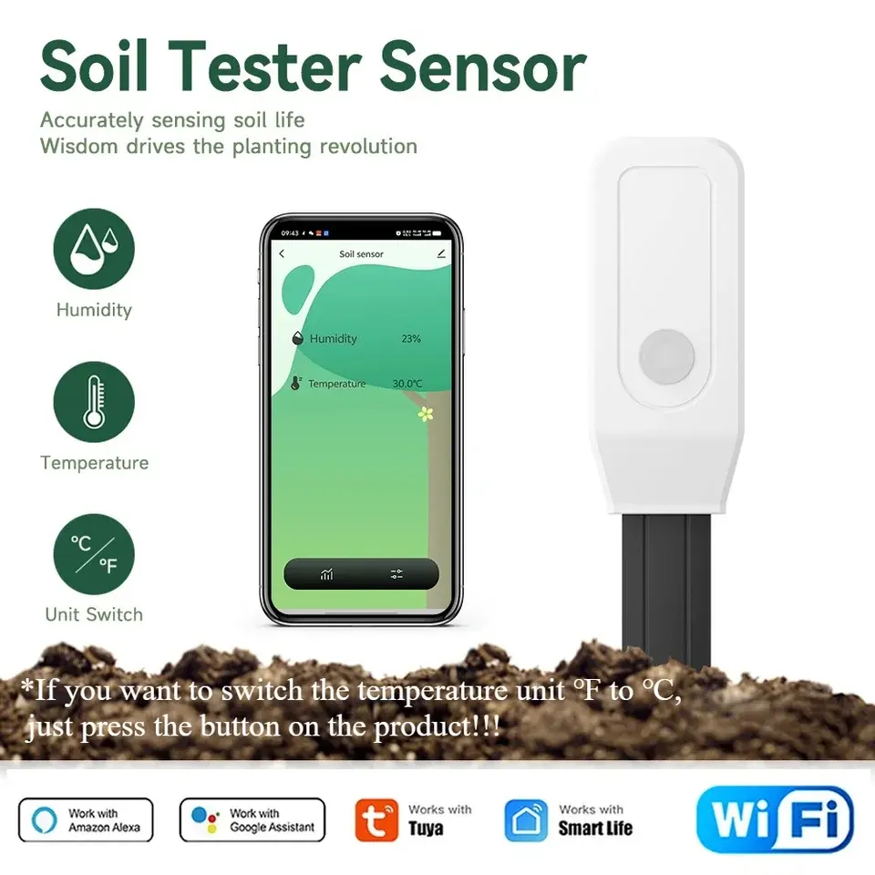 WiFi Zigbee Tuya Smart Life Moisture Temperature Soil Sensor - Image 4