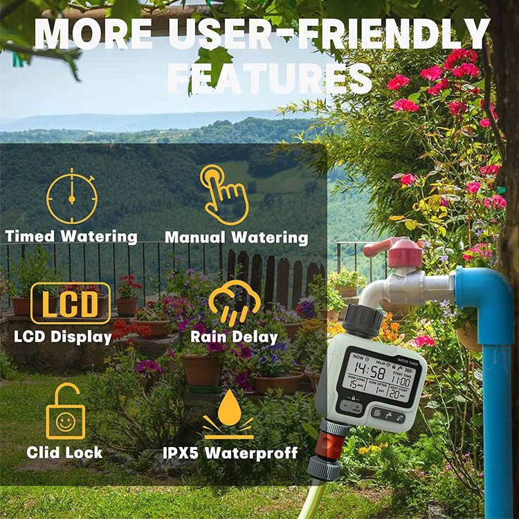 Outdoor Yard Programmable Irrigation Automatic Water Timer - Image 7