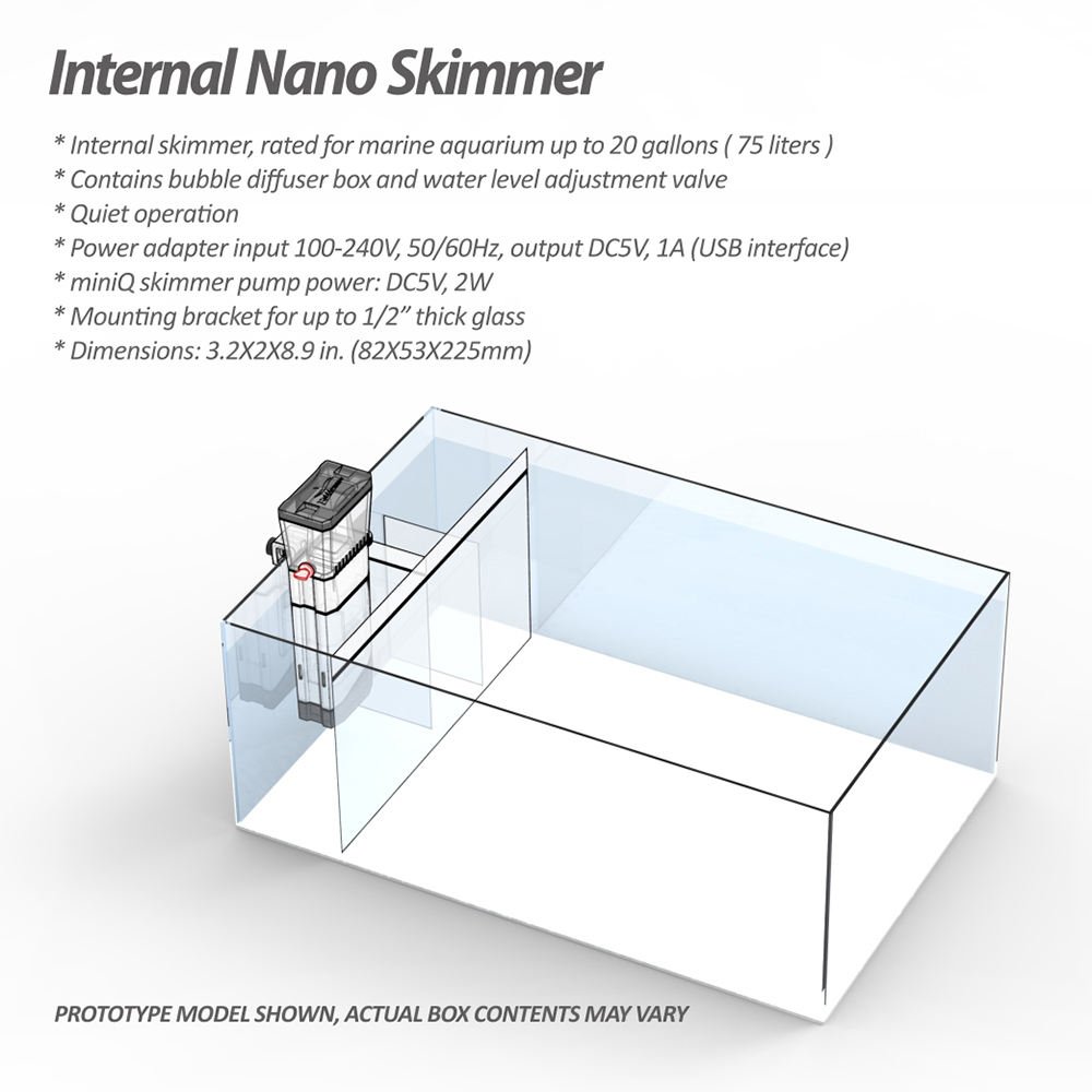 Mini Hang On Quiet Marine Aquarium Protein Skimmer - Image 3